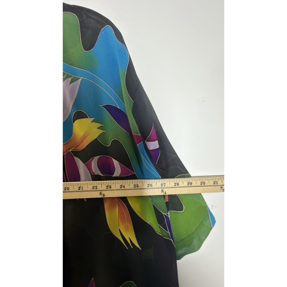 Women’s Sheer Kimono Cover Up Lot 2 Draper’s Studio Floral Plus Size Open Front - Picture 6 of 13